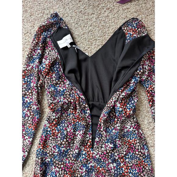 NWT - Charles Henry Floral Mid Length, size Medium, long sleeve - Picture 7 of 10